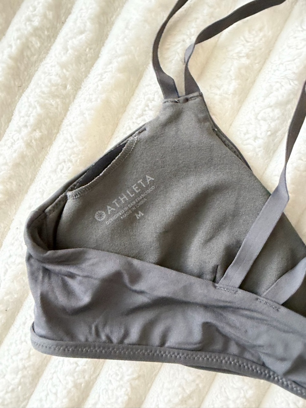 Athleta Gray Padded Bikini Top - Picture 4 of 4